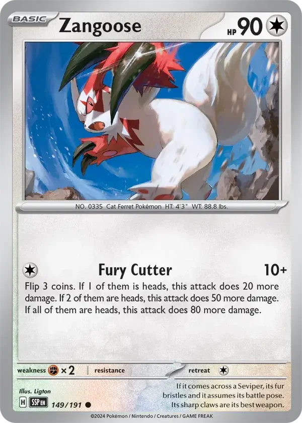 Surging Sparks  149/191 Zangoose