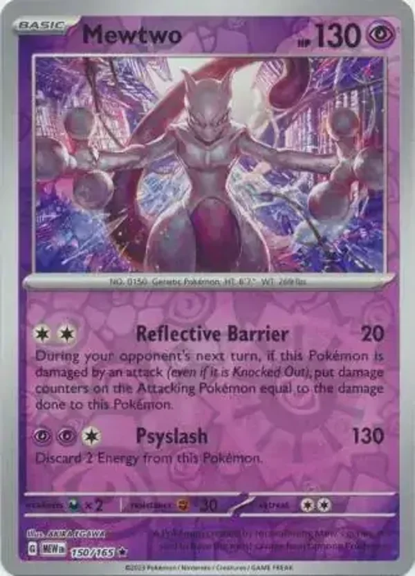 151  150/165 Mewtwo Rev Holo