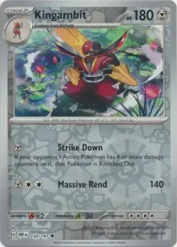 Obsidian Flames  150/197 Kingambit Rev Holo