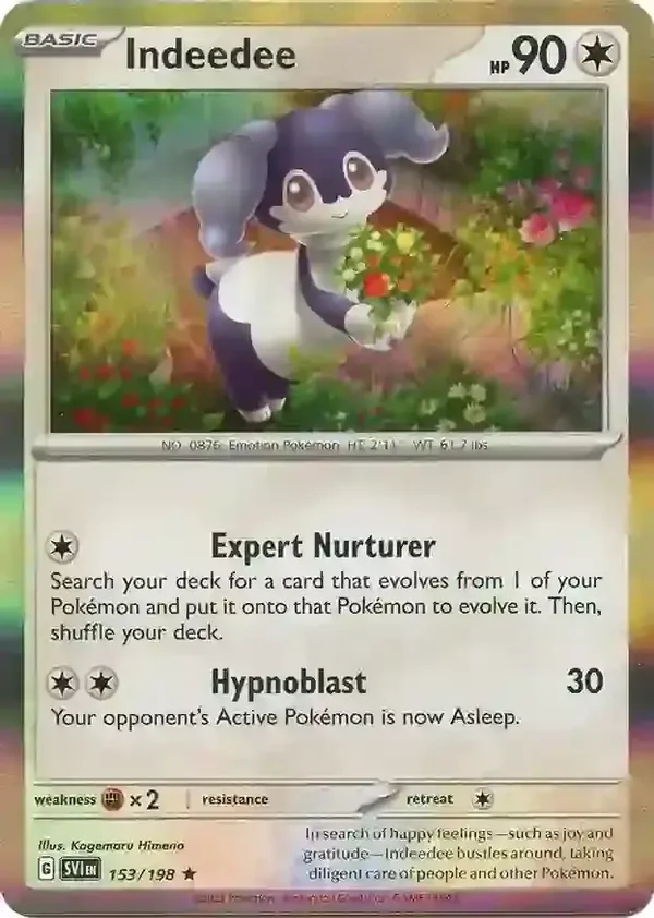 Scarlet & Violet  153/198 Indeedee Holofoil