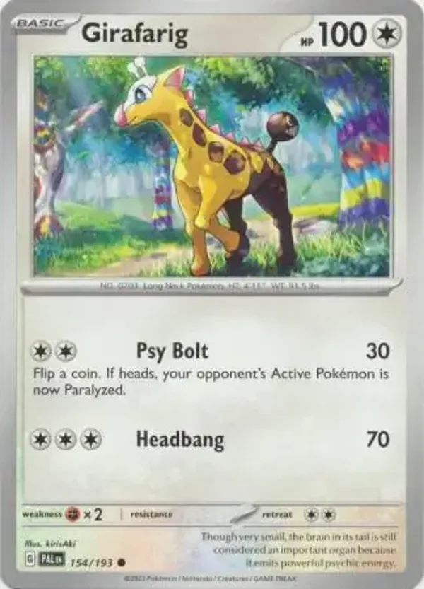 Paldea Evolved  154/193 Girafarig