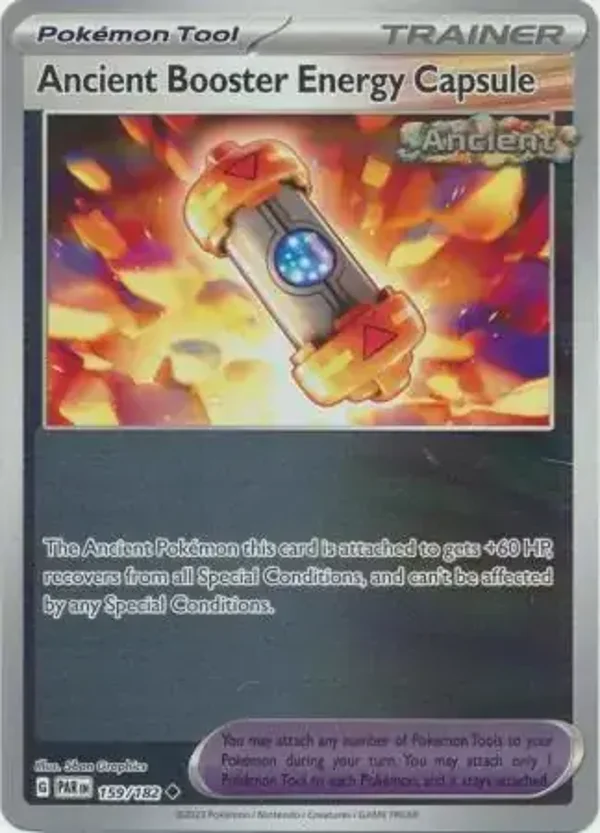 Paradox Rift  159/182 Ancient Booster Energy Capsule Rev Holo