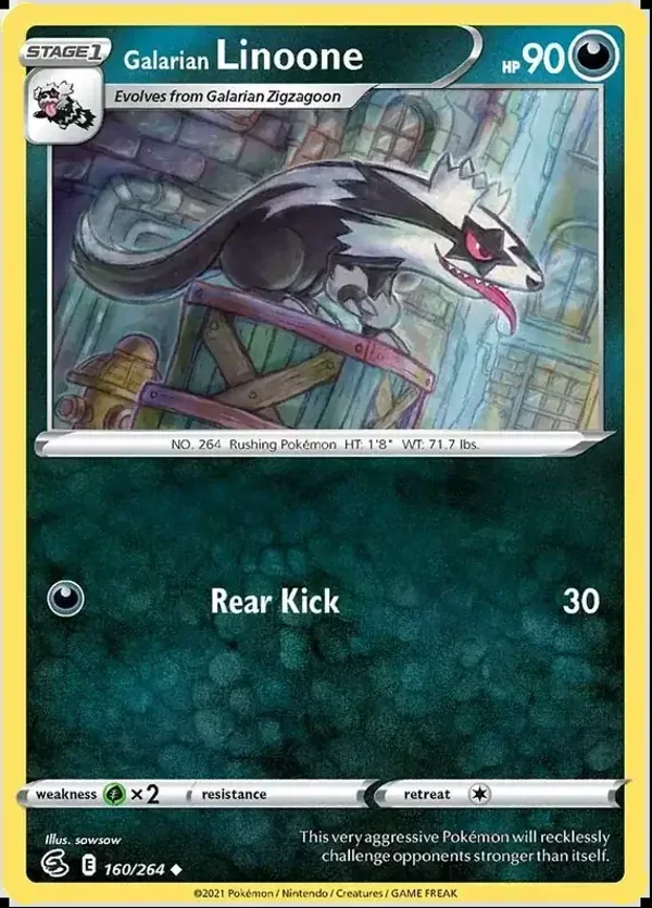 Fusion Strike  160/264 Galarian Linoone