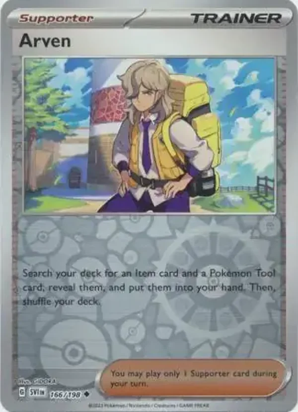 Scarlet & Violet  166/198 Arven Rev Holo