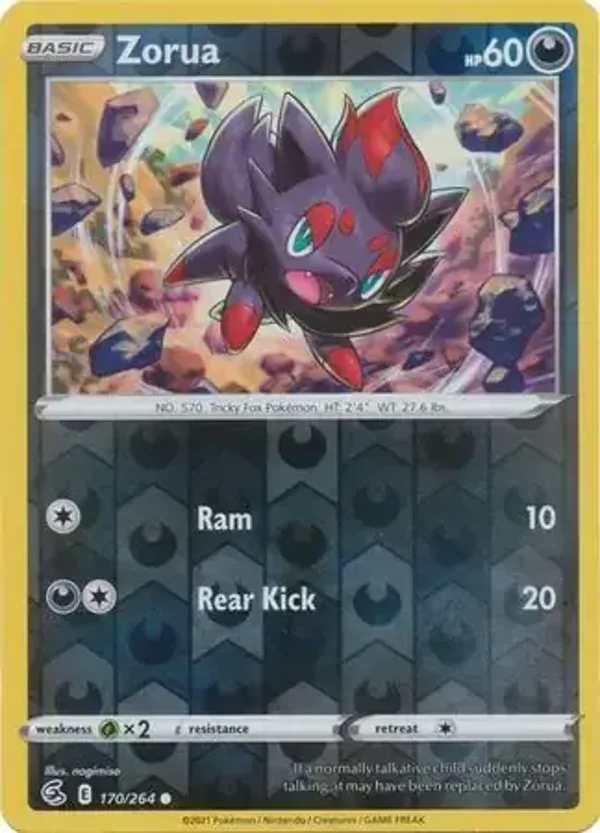 Fusion Strike  170/264 Zorua Rev Holo