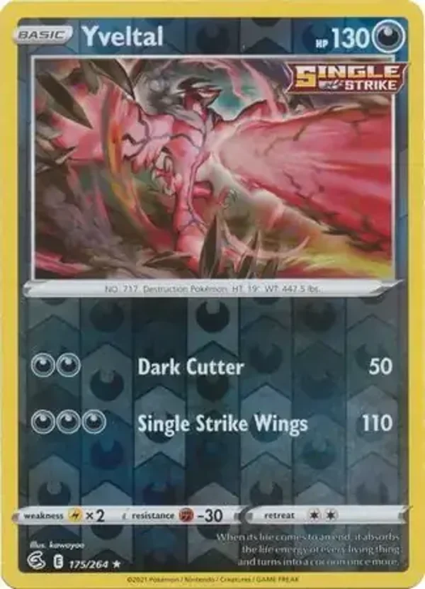 Fusion Strike  175/264 Yveltal Rev Holo