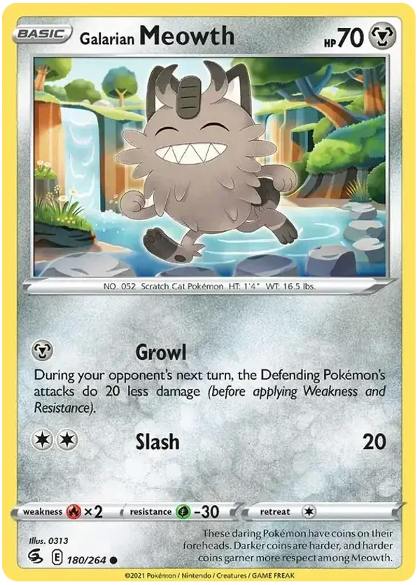 Fusion Strike  180/264 Galarian Meowth
