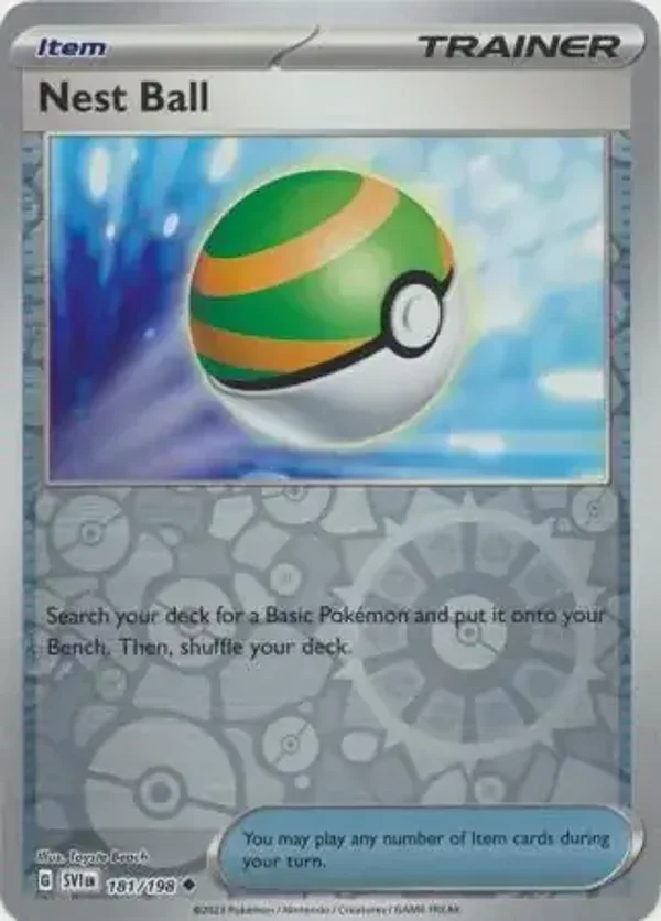 Scarlet & Violet  181/198 Nest Ball Rev Holo