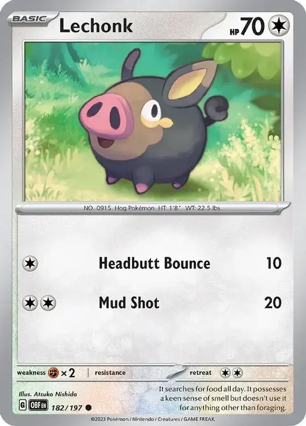 Obsidian Flames  182/197 Lechonk