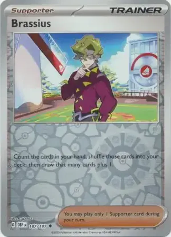 Obsidian Flames  187/197 Brassius Rev Holo