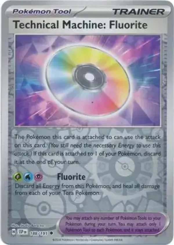 Surging Sparks  188/191 Technical Machine: Fluorite Rev Holo