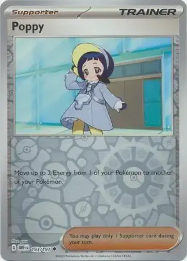 Obsidian Flames  193/197 Poppy Rev Holo