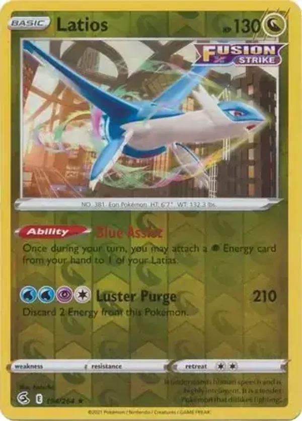 Fusion Strike  194/264 Latios Rev Holo