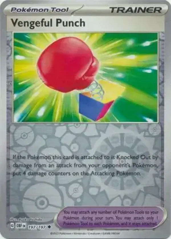 Obsidian Flames  197/197 Vengeful Punch Rev Holo