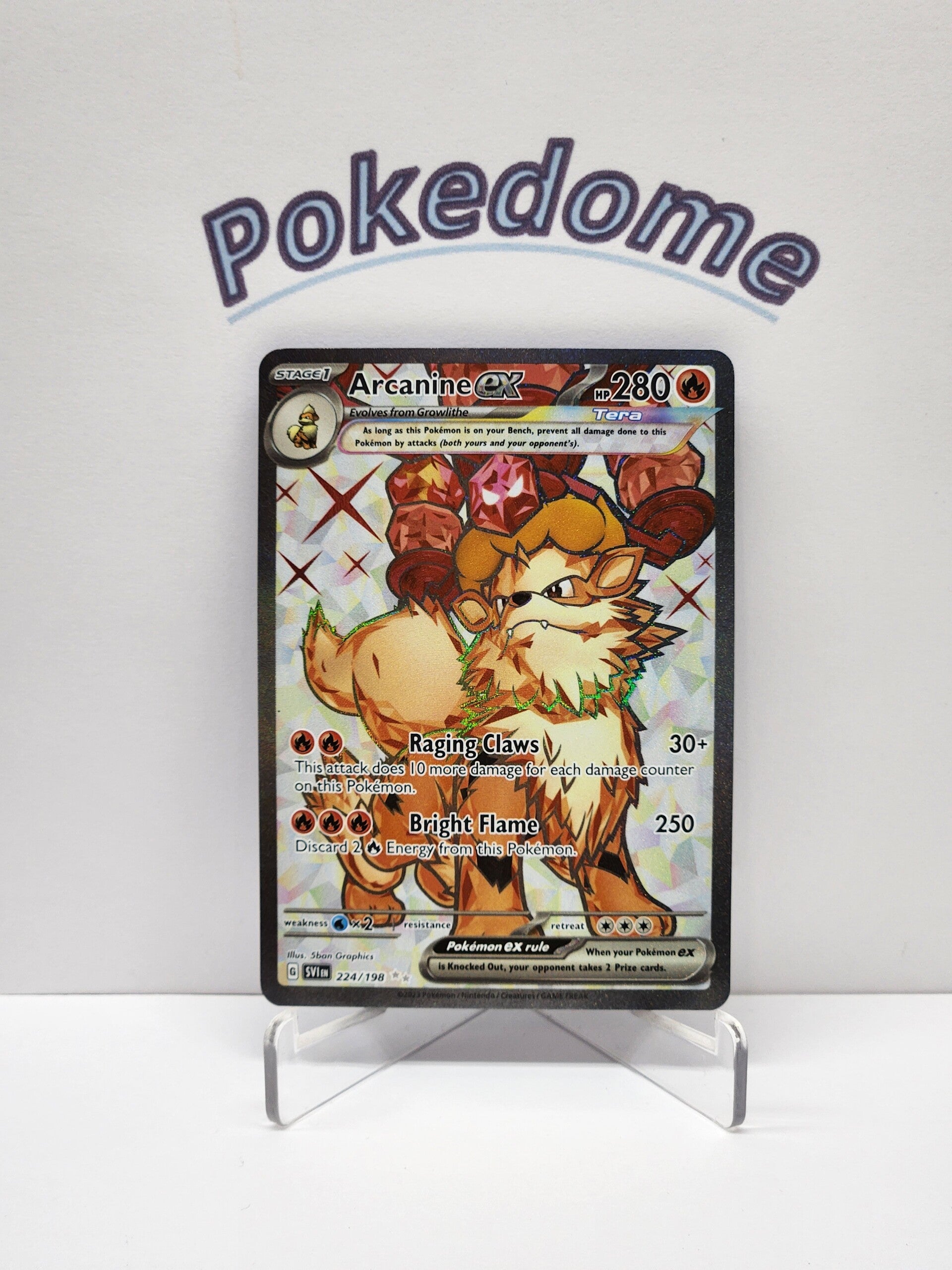 Scarlet & Violet  224/198 Arcanine Ex