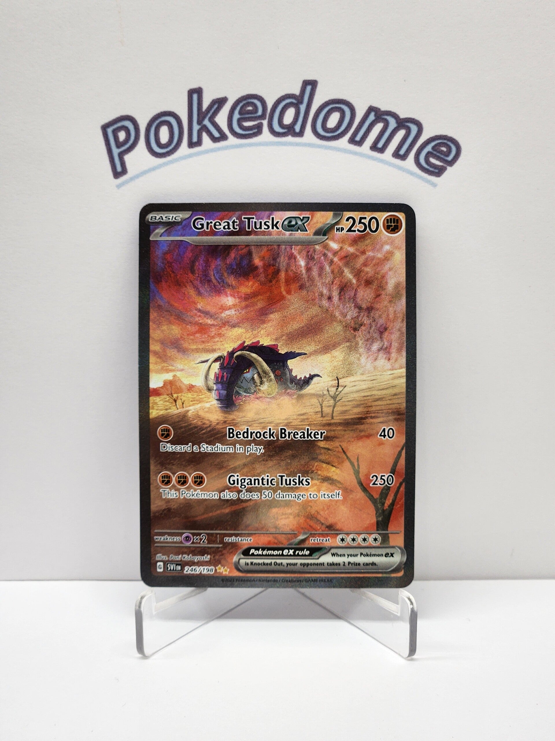 Scarlet & Violet  246/198 Great Tusk Ex