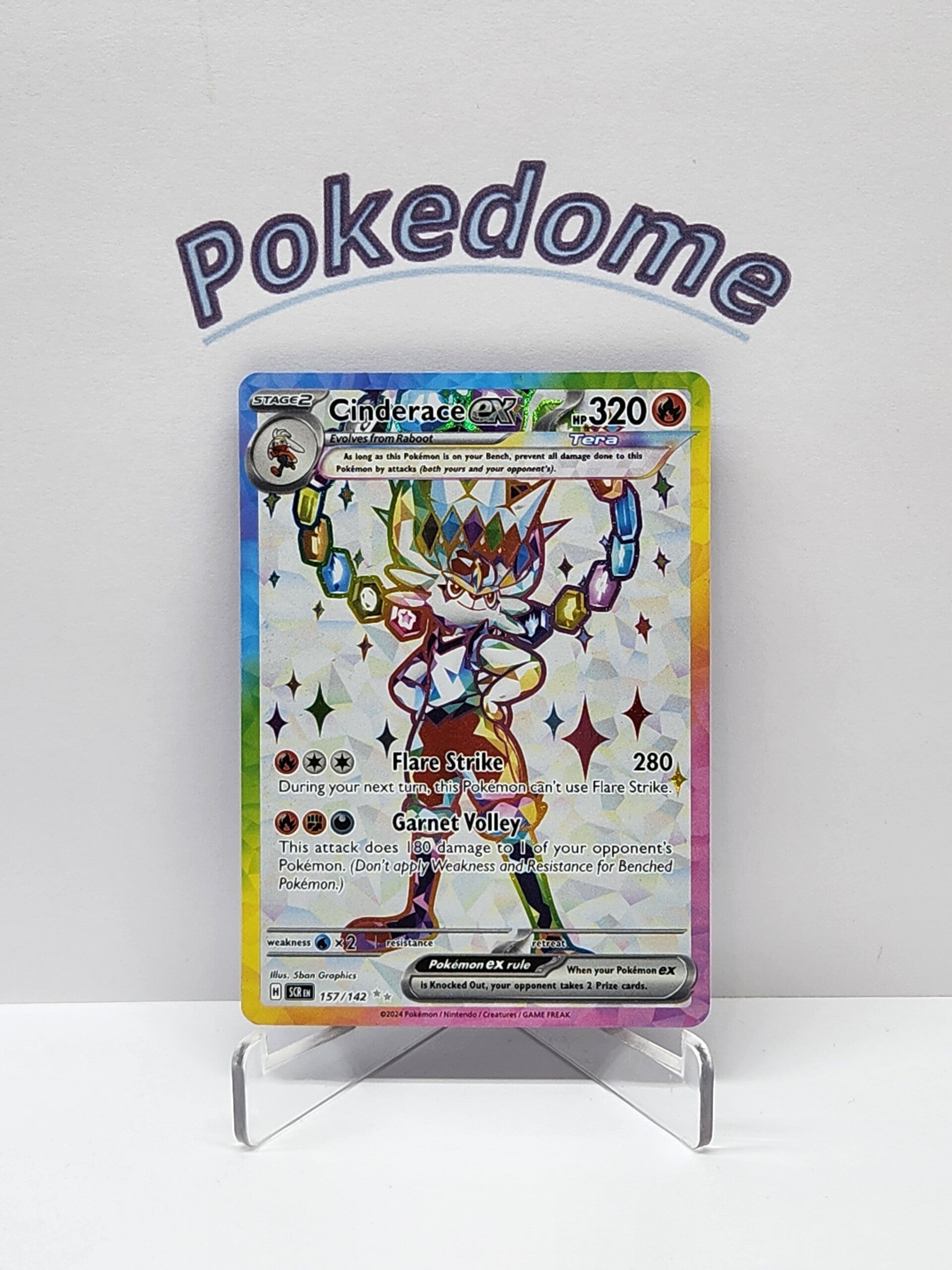 Stellar Crown  157/142 Cinderace Ex