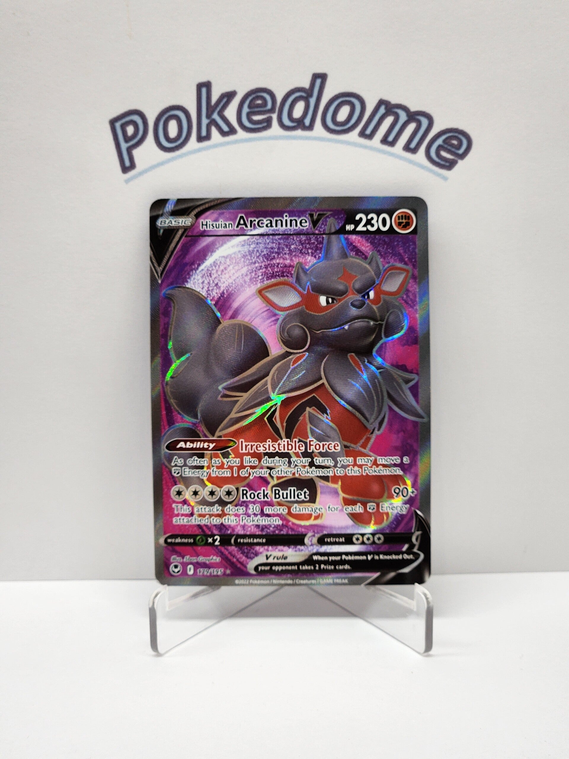 Silver Tempest  179/195 Hisuian Arcanine V