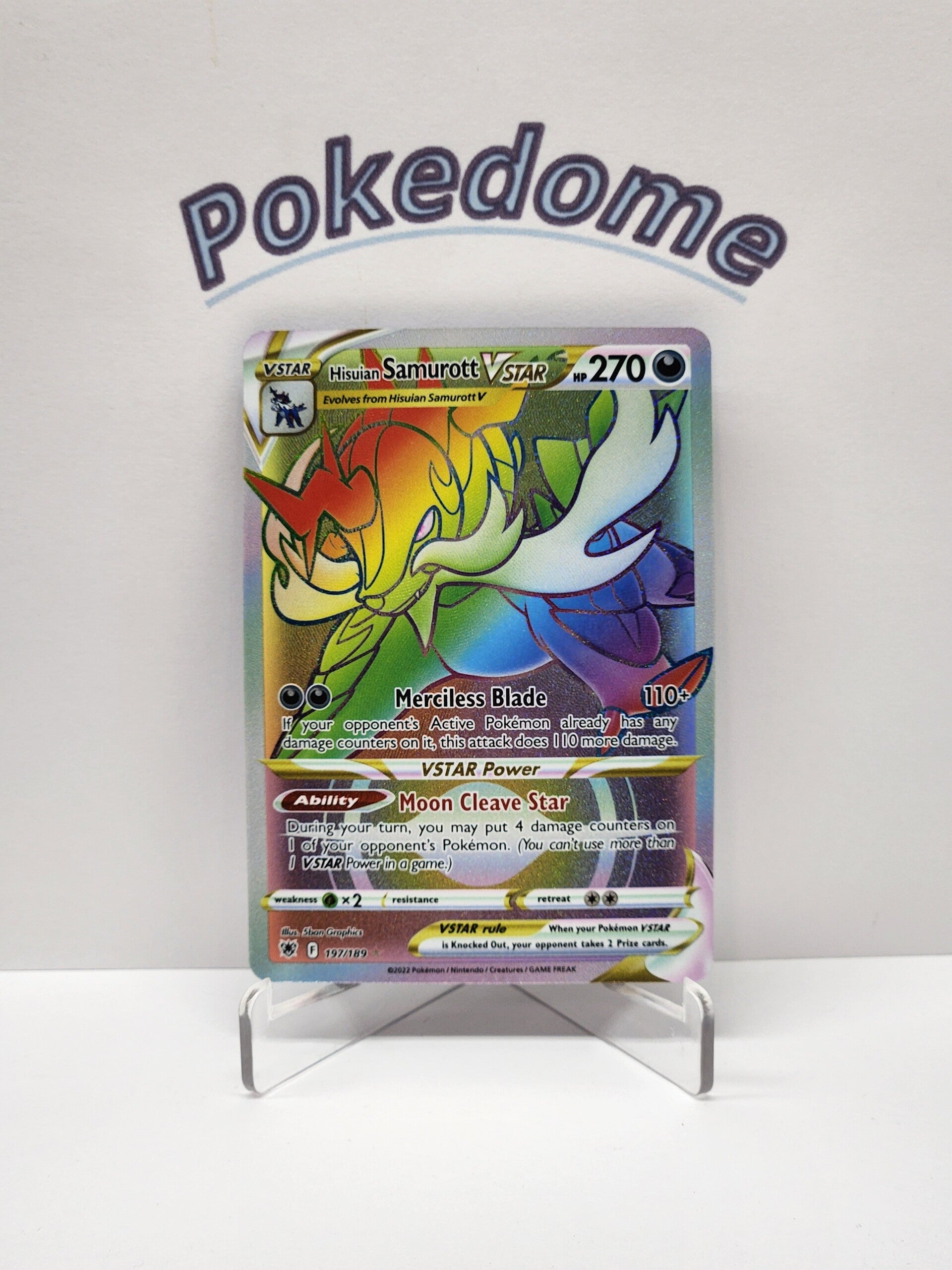 Astral Radiance  197/189 Hisuian Samurott Vstar