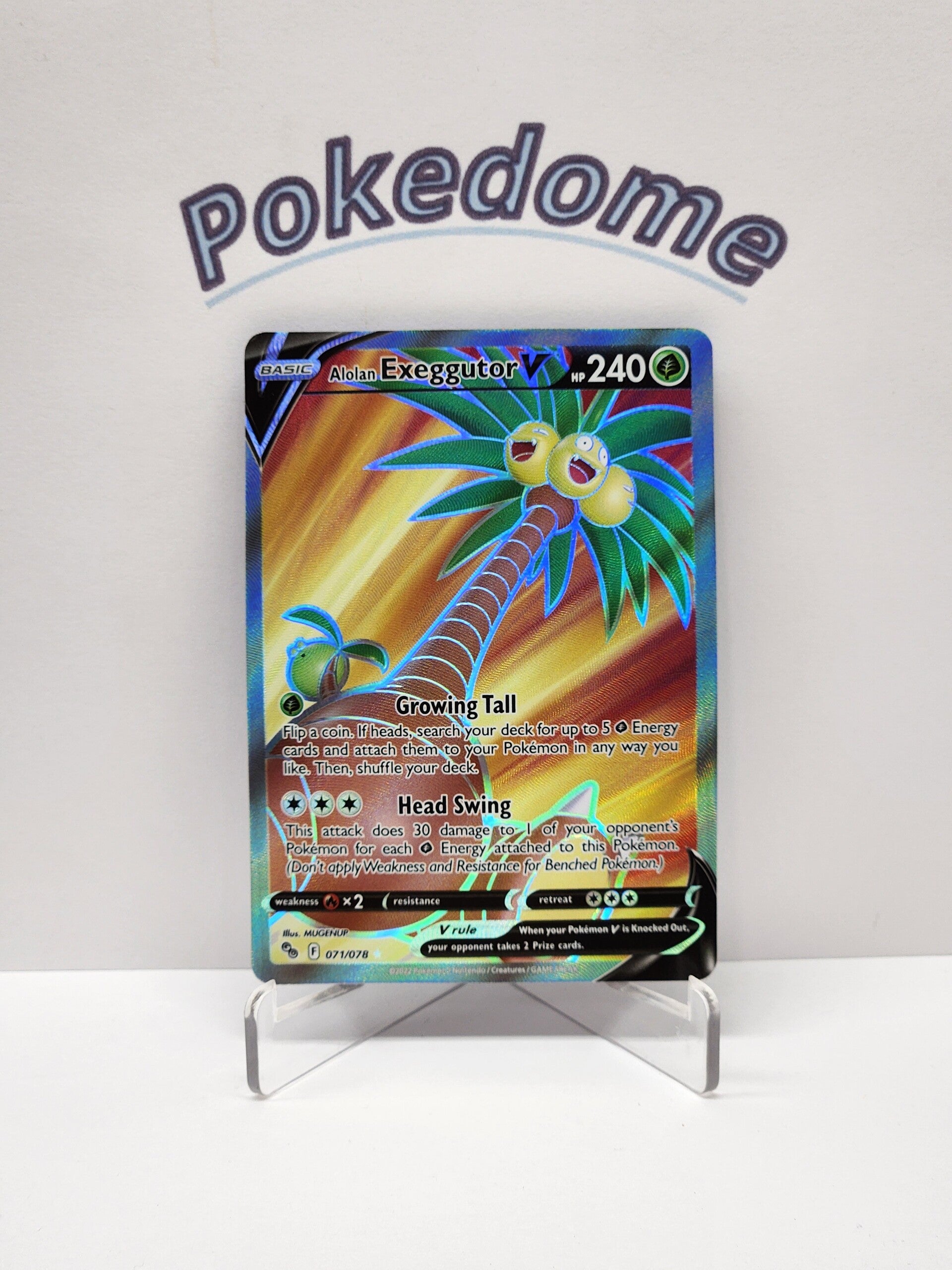 Pokemon Go  071/078 Alolan Exeggutor V