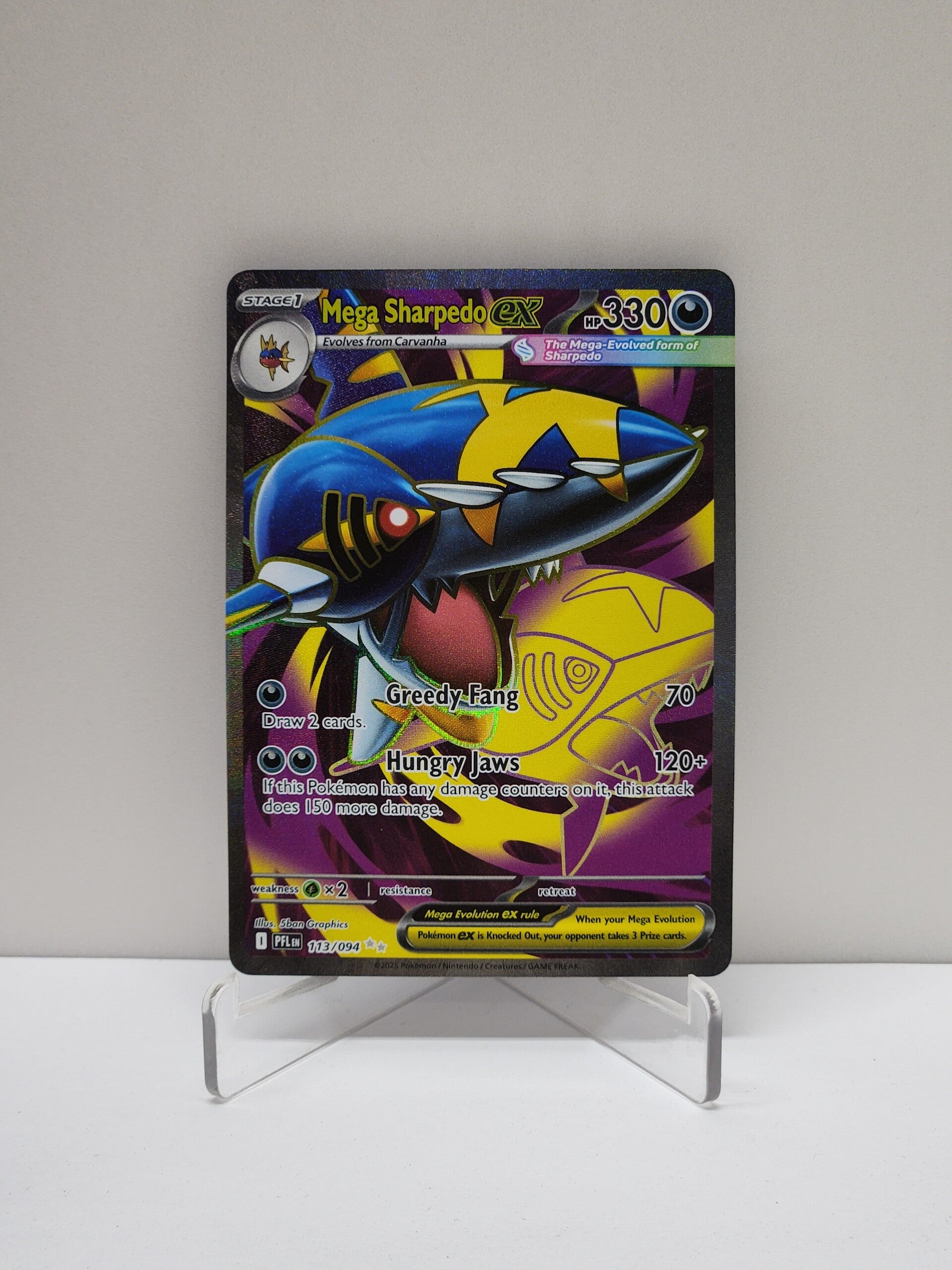 Phantasmal Flames  113/094 Mega Sharpedo Ex