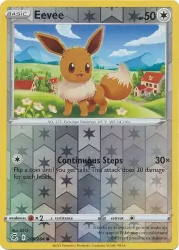 Fusion Strike  205/264 Eevee Rev Holo