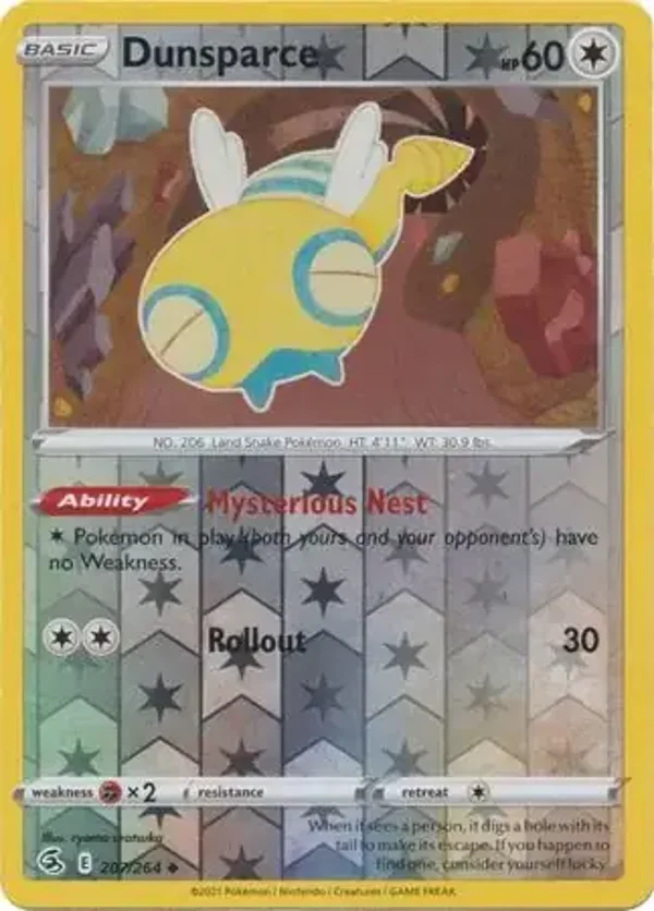Fusion Strike  207/264 Dunsparce Rev Holo