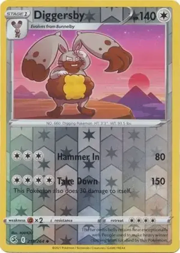 Fusion Strike  215/264 Diggersby Rev Holo