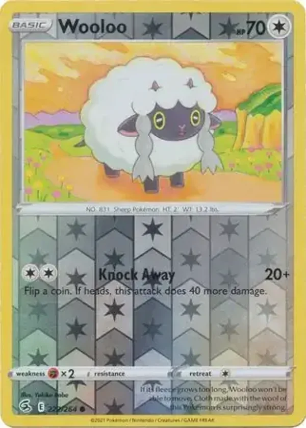 Fusion Strike  222/264 Wooloo Rev Holo