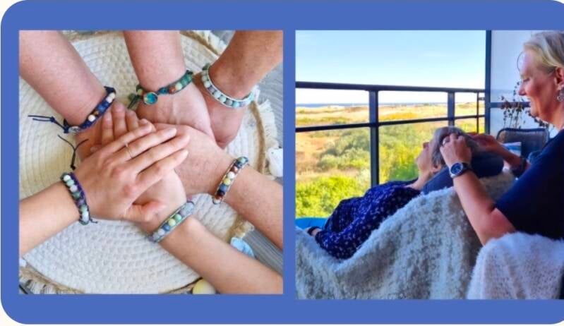 hoofdmassage en workshop edelsteenarmband maken