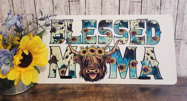 Blessed Mama Liscense Plate