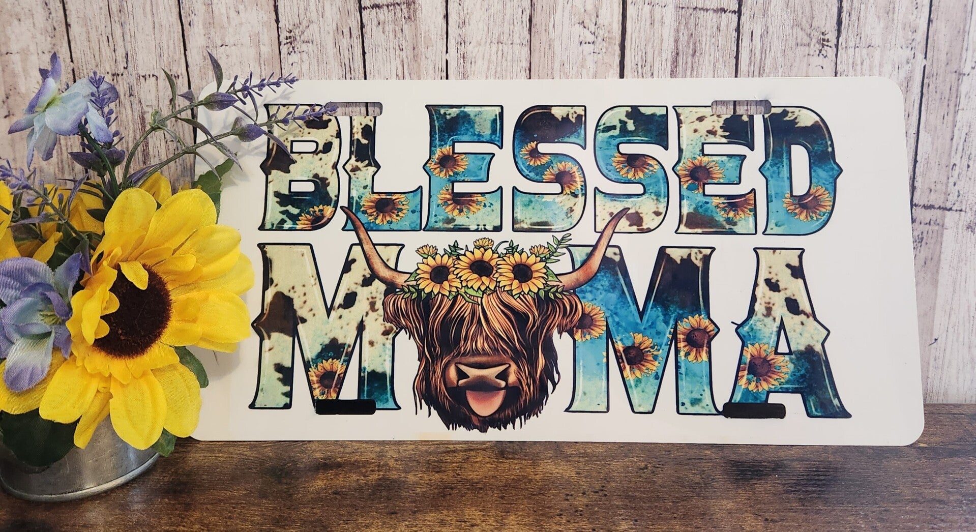 Blessed Mama Liscense Plate