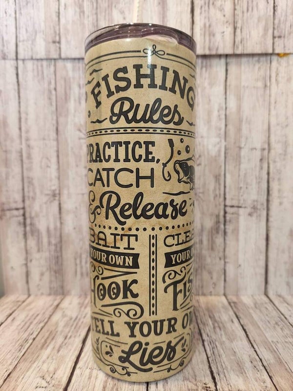 Fishing Rules 20 oz Tumbler