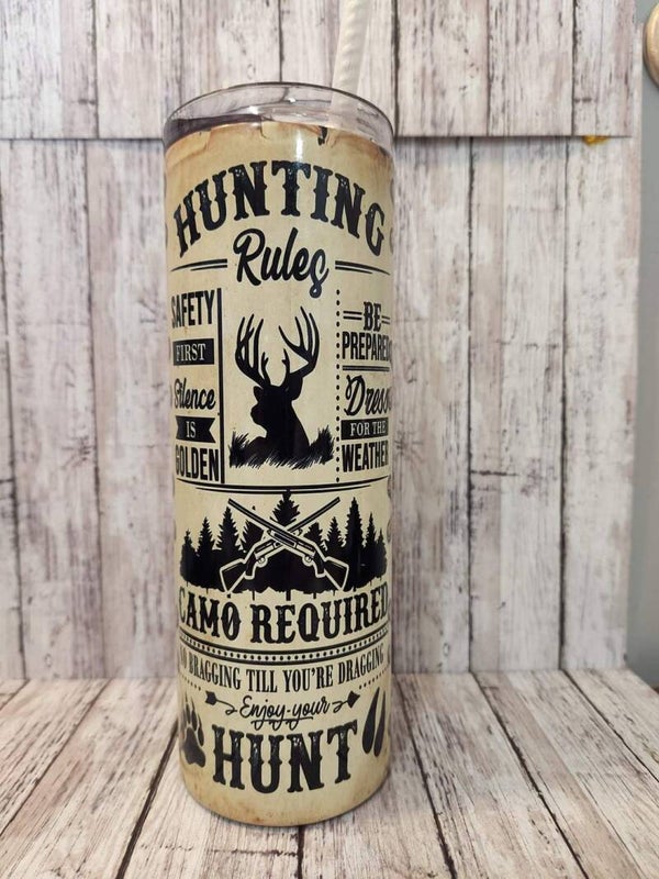 Hunting Rules 20 oz Tumbler