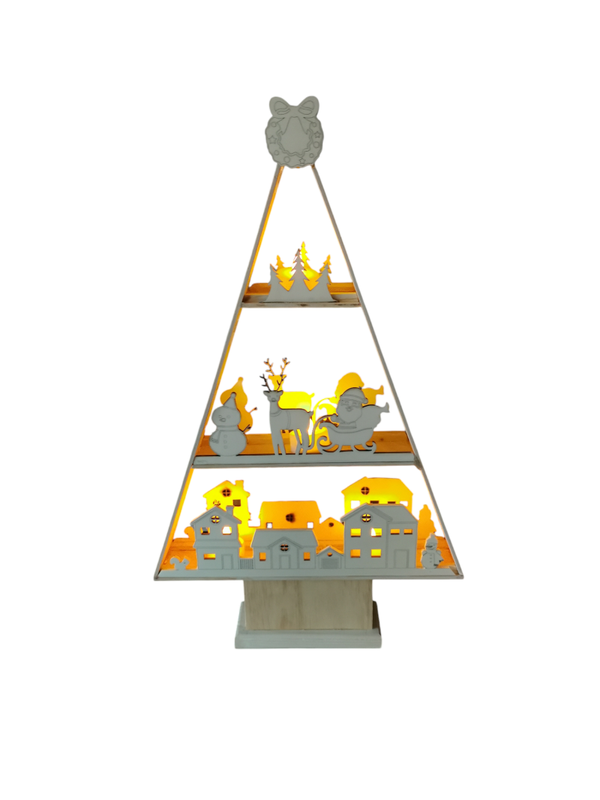 Weihnachtsbaum beläuchtet