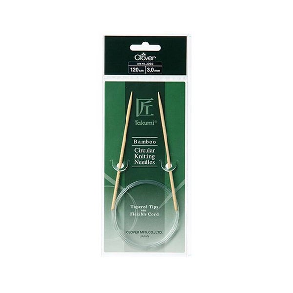 Aiguilles tricot circulaires 120cm takumi Clover