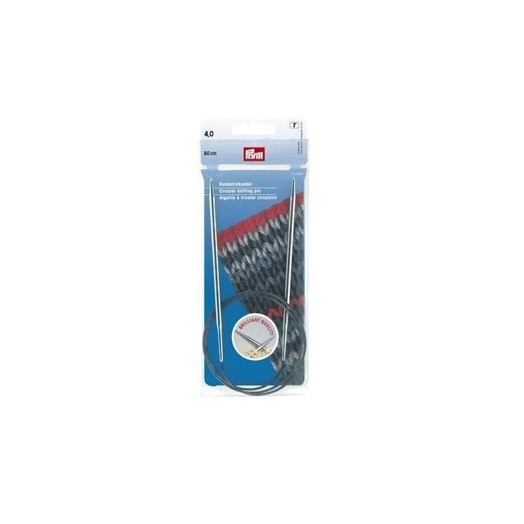 Aiguilles tricot circulaires 80cm numero 4 Prym