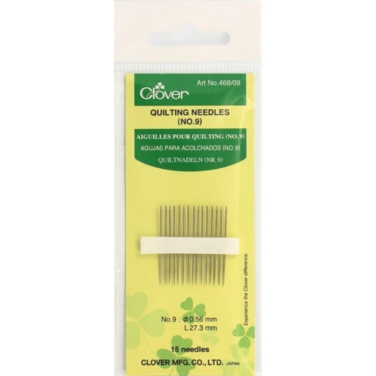 Aiguilles a coudre demi-longues Clover dur - au choix