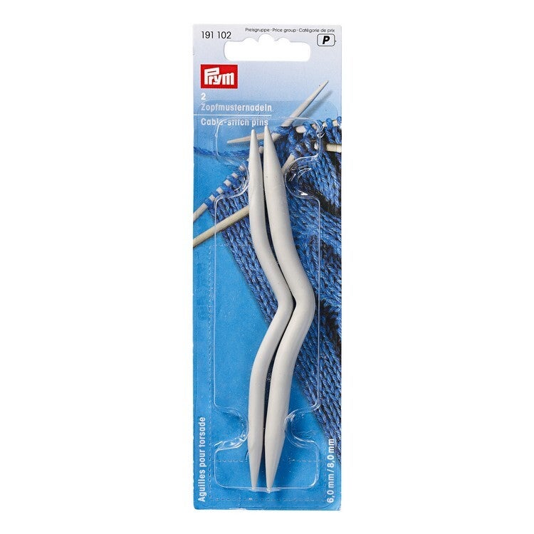 Aiguilles incurvees 6 et 8mm pour torsades Prym