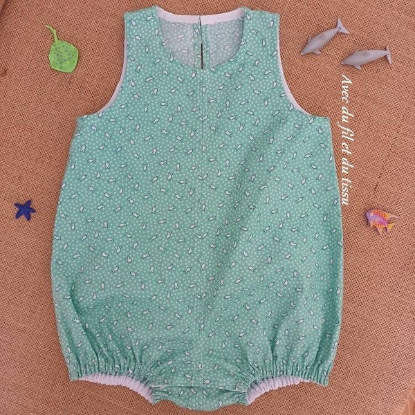 Barboteuse bebe petite friture 9 mois