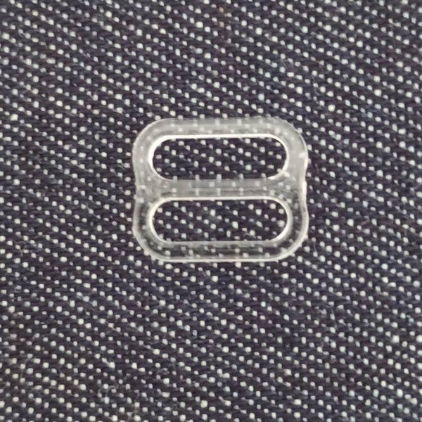 Barrette transparente 10mm pour maillot de bain