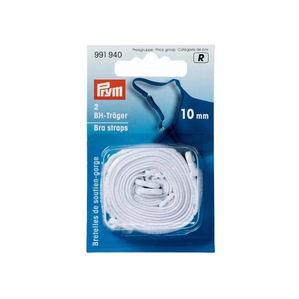 Bretelles de soutien-gorge 10mm blanc Prym