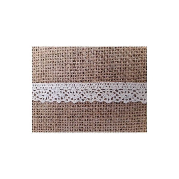 Dentelle coton 14mm ecru