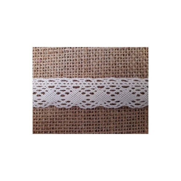 Dentelle coton 20mm ecru