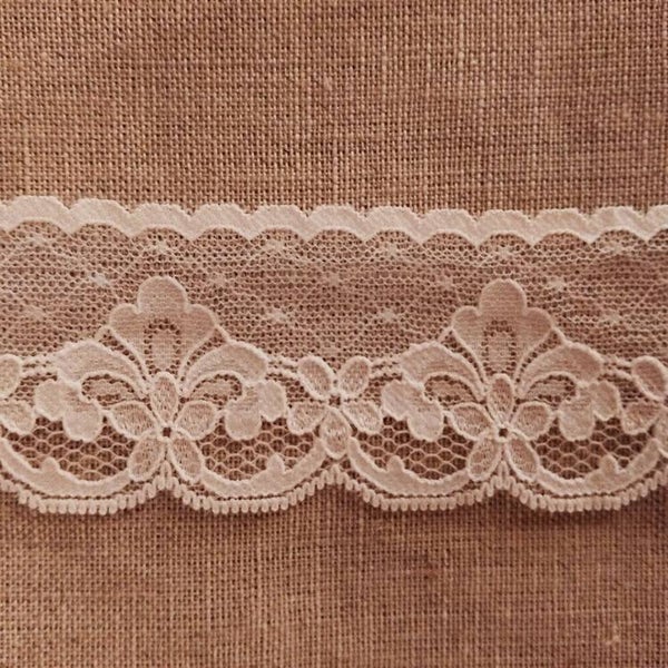 Dentelle Rachel 50mm blanc