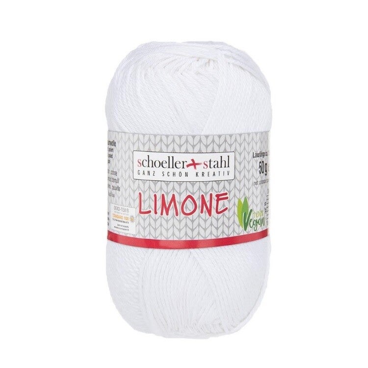 Coton mercerise a tricoter blanc Limone