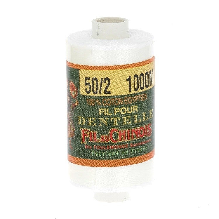 Fusette fil dentelle blanc