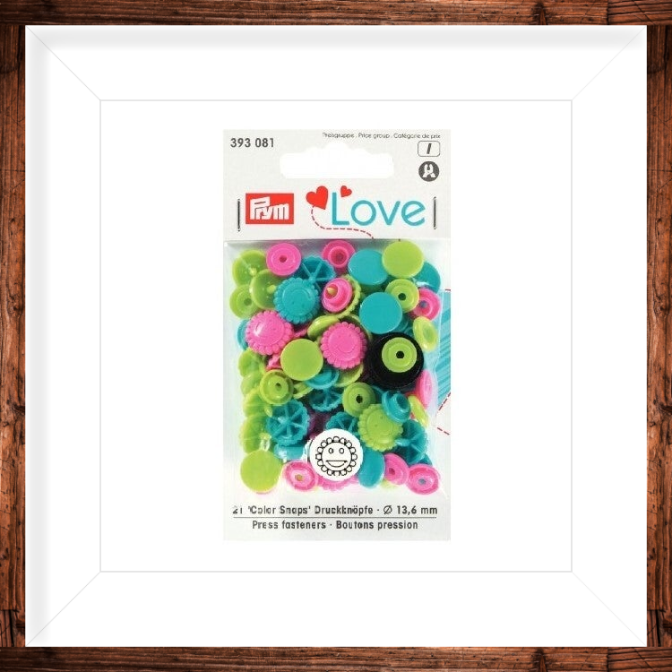 Boutons pressions fleurs Prym Love