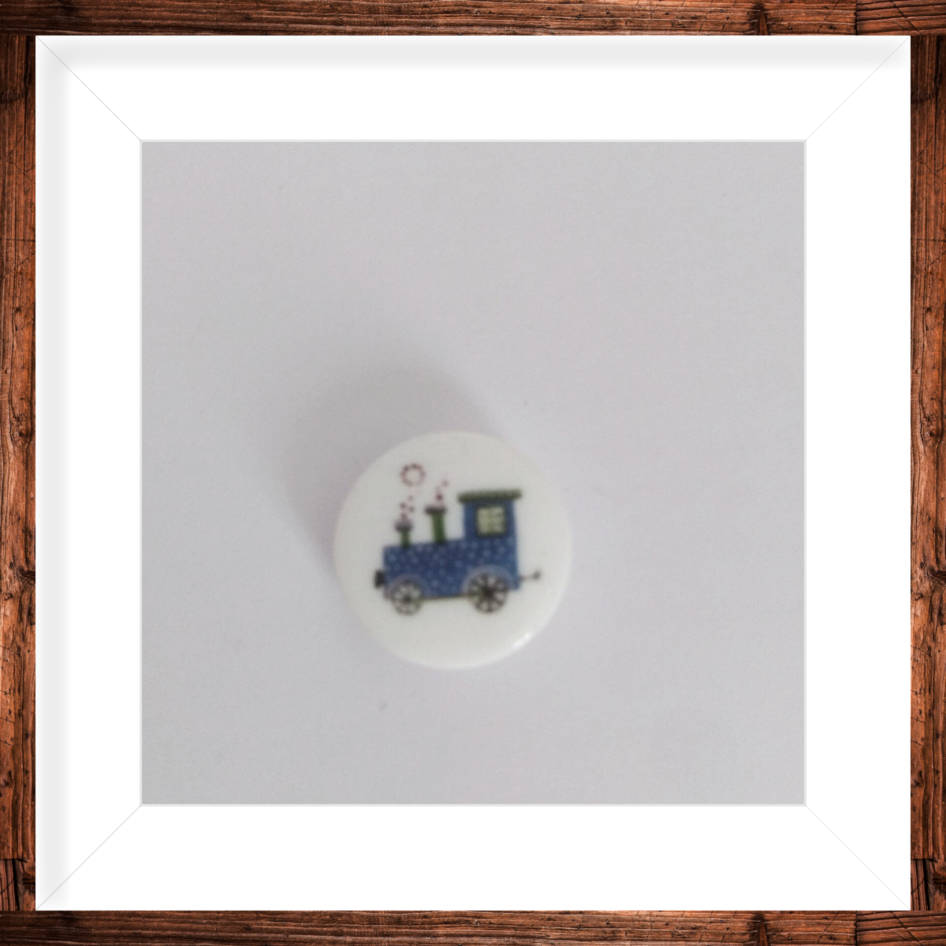 Bouton rond train