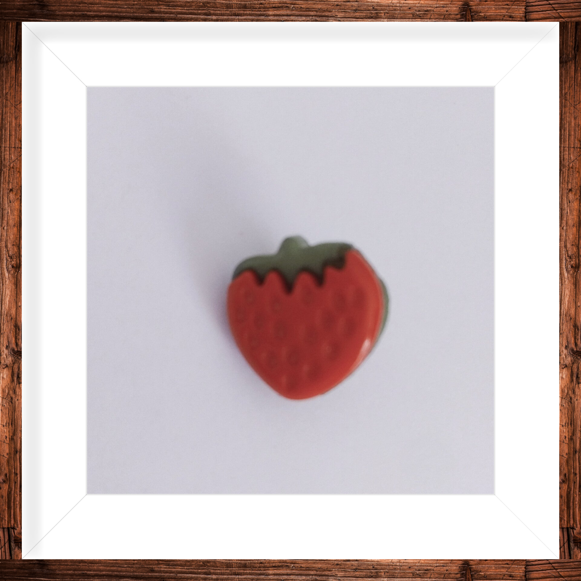 Bouton a pied fraise